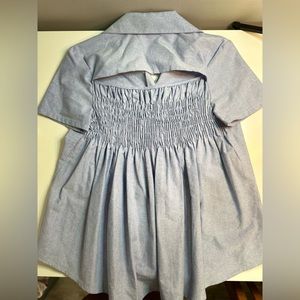 Peach Love denim top